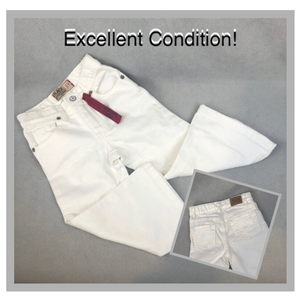 🍁 Girls Size 3 PLACE Jeans Pants White